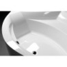 Rohová vana Polysan ROSANA MONOLITH 146x146 cm akrylát levá i pravá černobílá 63119MB