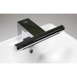 Senzorová elektronická umyvadlová baterie s osoušečem rukou Jet Dryer AIRTAP hranatá chrom 8596220010643