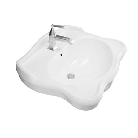 Umyvadlo AXA Contea 56x72 cm bez otvoru pro baterii 0603001