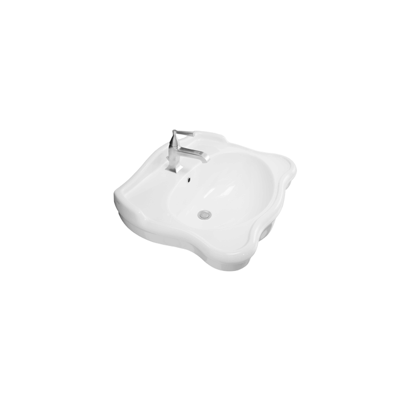 Umyvadlo AXA Contea 48x64 cm bez otvoru pro baterii 0603101