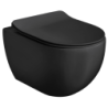 Wc závěsné AXA Glomp černá mat zadní odpad 0201007