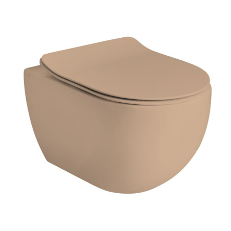 Wc závěsné AXA Glomp béžová mat zadní odpad 0201010
