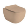 Wc závěsné AXA Glomp béžová mat zadní odpad 0201010
