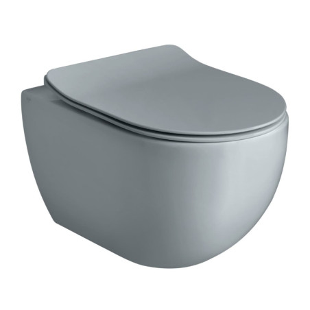 Wc závěsné AXA Glomp šedá mat zadní odpad 0201009