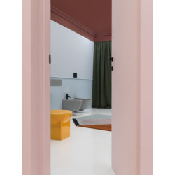 Wc závěsné AXA Eva šedá mat zadní odpad 8801009