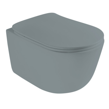 Wc závěsné AXA Eva šedá mat zadní odpad 8801009