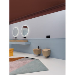 Wc závěsné AXA Eva béžová mat zadní odpad 8801010