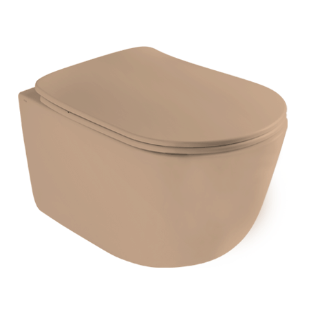 Wc závěsné AXA Eva béžová mat zadní odpad 8801010