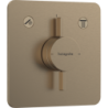 Sprchová a vanová baterie Hansgrohe DuoTurn Q bez podomítkového tělesa kartáčovaný bronz 75414140