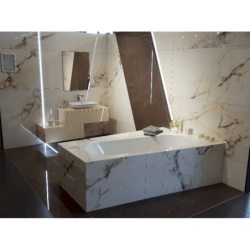 Obdélníková vana Villeroy & Boch Oberon 170x70 cm litý mramor levá i pravá UBQ177OBE2V-01