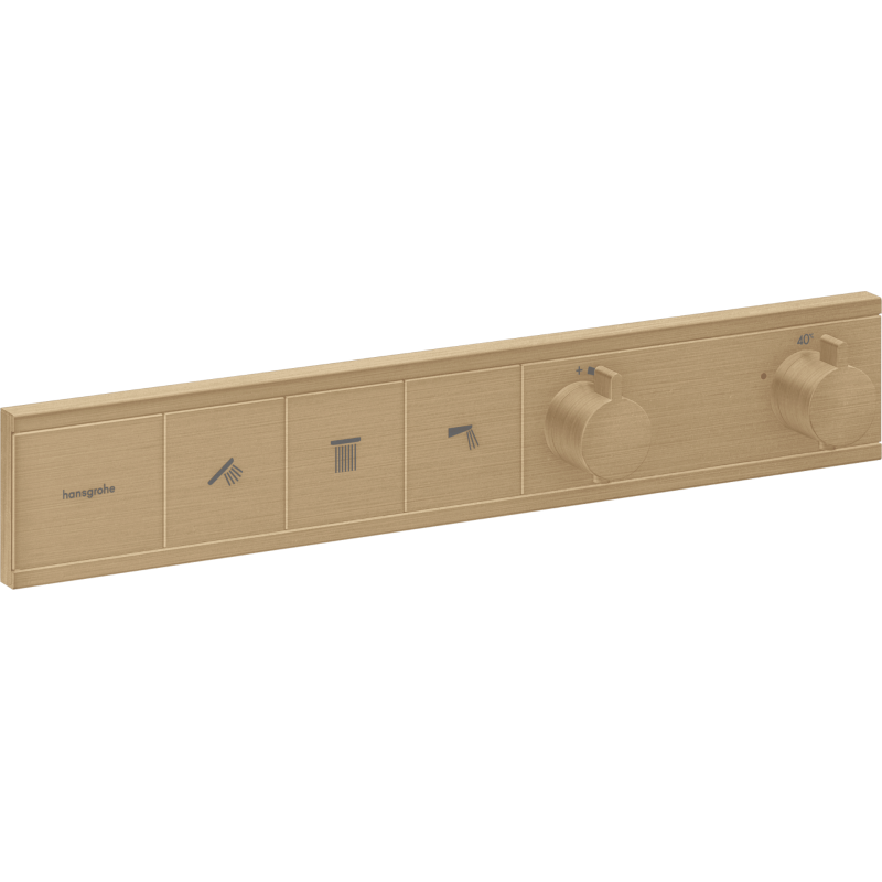 Sprchová a vanová baterie Hansgrohe RainSelect bez podomítkového tělesa kartáčovaný bronz 15381140