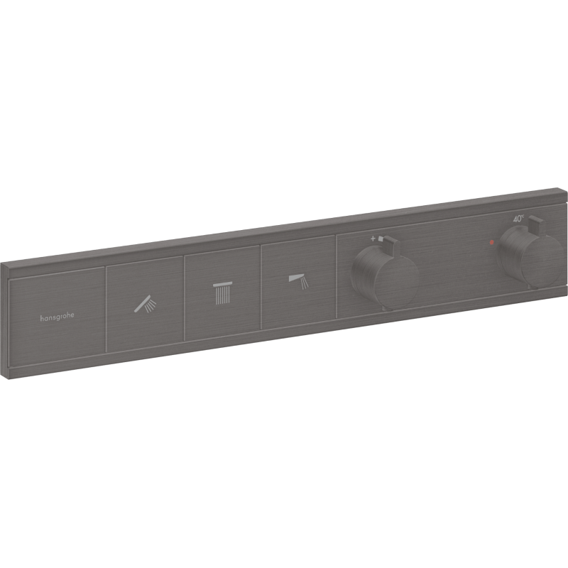 Sprchová a vanová baterie Hansgrohe RainSelect bez podomítkového tělesa kartáčovaný černý chrom 15381340