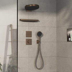 Ventil Hansgrohe ShowerSelect Comfort E bez podomítkového tělesa kartáčovaný bronz 15573140