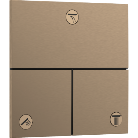 Ventil Hansgrohe ShowerSelect Comfort E bez podomítkového tělesa kartáčovaný bronz 15573140
