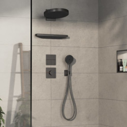 Ventil Hansgrohe ShowerSelect Comfort E bez podomítkového tělesa kartáčovaný černý chrom 15573340