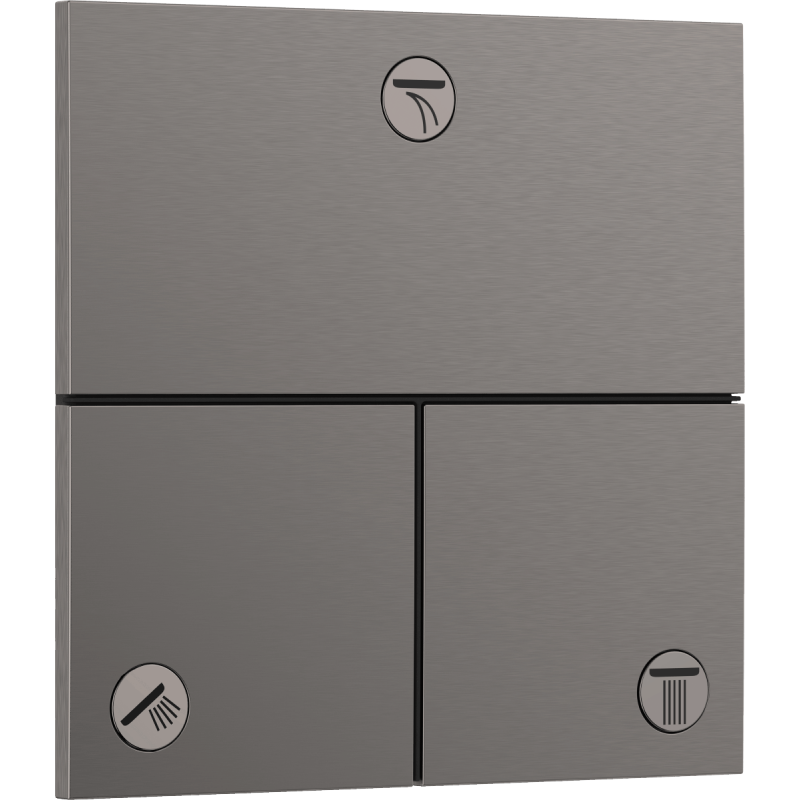 Ventil Hansgrohe ShowerSelect Comfort E bez podomítkového tělesa kartáčovaný černý chrom 15573340