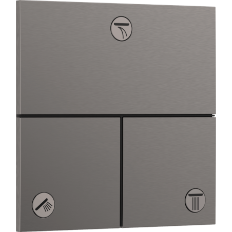 Ventil Hansgrohe ShowerSelect Comfort E bez podomítkového tělesa kartáčovaný černý chrom 15573340