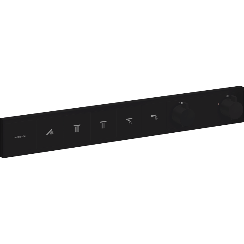 Sprchová a vanová baterie Hansgrohe RainSelect bez podomítkového tělesa matná černá 15384670