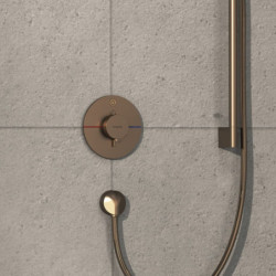 Sprchová baterie Hansgrohe ShowerSelect Comfort S bez podomítkového tělesa kartáčovaný bronz 15553140