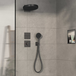 Sprchová baterie Hansgrohe ShowerSelect Comfort E bez podomítkového tělesa kartáčovaný černý chrom 15575340