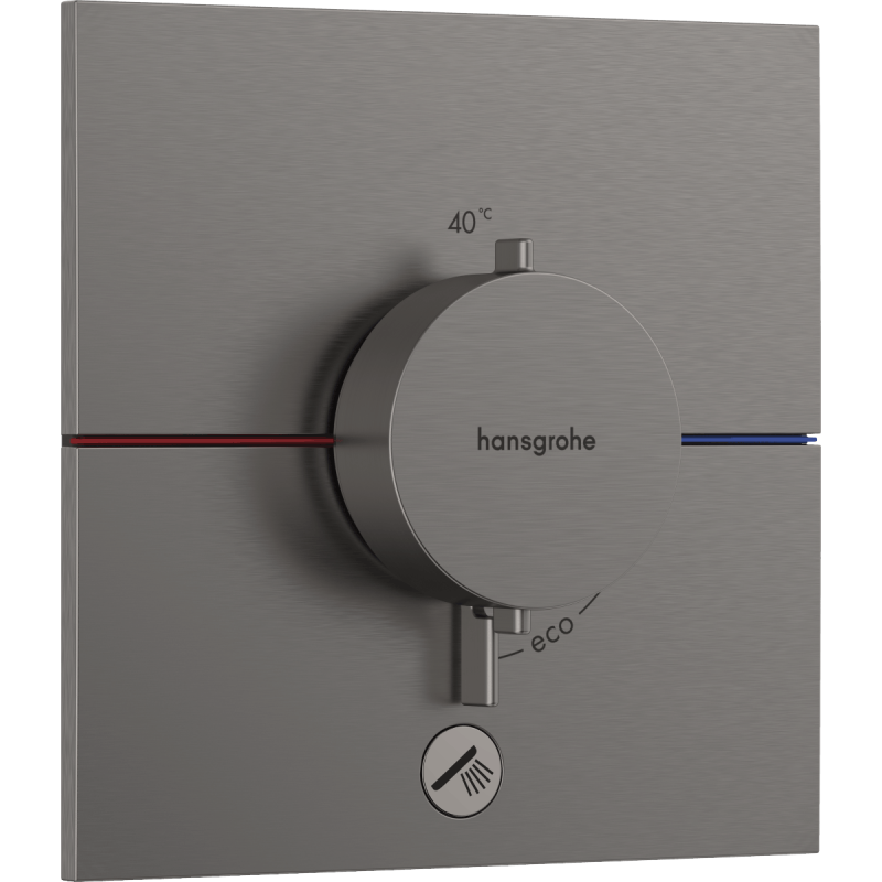 Sprchová baterie Hansgrohe ShowerSelect Comfort E bez podomítkového tělesa kartáčovaný černý chrom 15575340