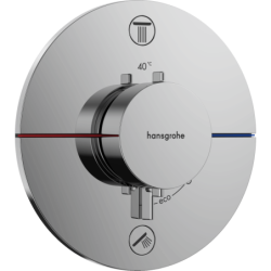 Sprchová a vanová baterie Hansgrohe ShowerSelect Comfort S bez podomítkového tělesa chrom 15554000