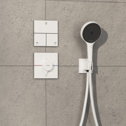 Sprchová baterie Hansgrohe ShowerSelect Comfort E bez podomítkového tělesa matná bílá 15575700