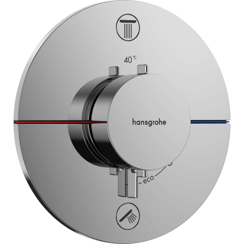 Sprchová a vanová baterie Hansgrohe ShowerSelect Comfort S bez podomítkového tělesa chrom 15556000
