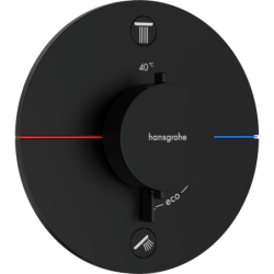 Sprchová a vanová baterie Hansgrohe ShowerSelect Comfort S bez podomítkového tělesa matná černá 15556670