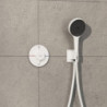 Sprchová a vanová baterie Hansgrohe ShowerSelect Comfort S bez podomítkového tělesa matná bílá 15556700
