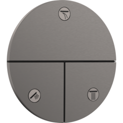 Ventil Hansgrohe ShowerSelect Comfort S bez podomítkového tělesa kartáčovaný černý chrom 15558340