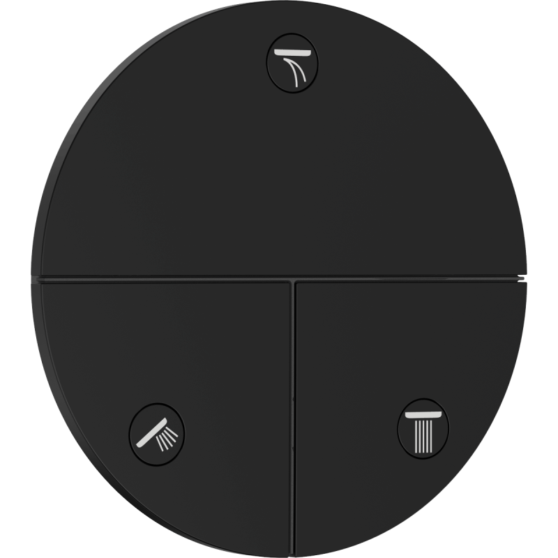 Ventil Hansgrohe ShowerSelect Comfort S bez podomítkového tělesa matná černá 15558670