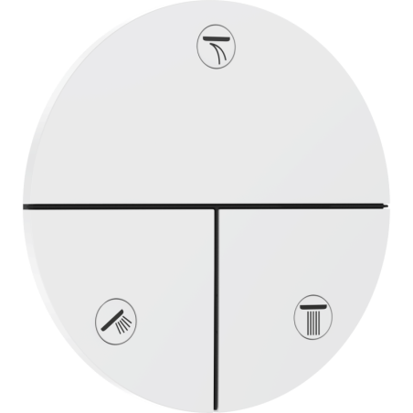 Ventil Hansgrohe ShowerSelect Comfort S bez podomítkového tělesa matná bílá 15558700