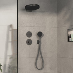 Sprchová baterie Hansgrohe ShowerSelect Comfort S bez podomítkového tělesa kartáčovaný černý chrom 15562340