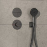 Sprchová baterie Hansgrohe ShowerSelect Comfort S bez podomítkového tělesa kartáčovaný černý chrom 15562340