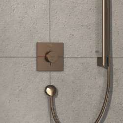 Sprchová baterie Hansgrohe ShowerSelect Comfort E bez podomítkového tělesa kartáčovaný bronz 15571140
