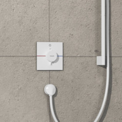 Sprchová baterie Hansgrohe ShowerSelect Comfort E bez podomítkového tělesa matná bílá 15571700