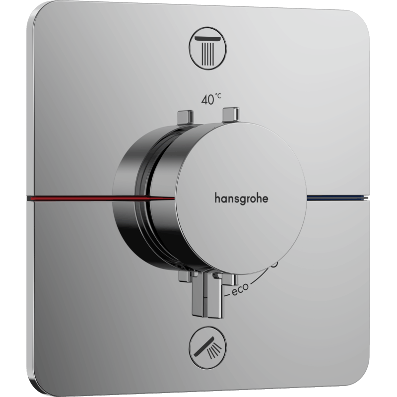 Sprchová a vanová baterie Hansgrohe ShowerSelect Comfort Q bez podomítkového tělesa chrom 15583000