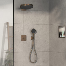 Sprchová a vanová baterie Hansgrohe ShowerSelect Comfort Q bez podomítkového tělesa kartáčovaný bronz 15583140