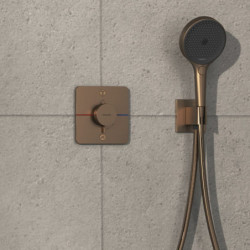 Sprchová a vanová baterie Hansgrohe ShowerSelect Comfort Q bez podomítkového tělesa kartáčovaný bronz 15583140