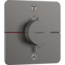 Sprchová a vanová baterie Hansgrohe ShowerSelect Comfort Q bez podomítkového tělesa kartáčovaný černý chrom 15583340