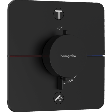 Sprchová a vanová baterie Hansgrohe ShowerSelect Comfort Q bez podomítkového tělesa matná černá 15583670