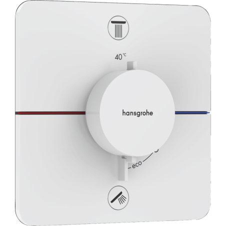 Sprchová a vanová baterie Hansgrohe ShowerSelect Comfort Q bez podomítkového tělesa matná bílá 15583700
