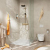 Sprchový systém Hansgrohe Pulsify S na stěnu s termostatickou baterií kartáčovaný bronz 24221140