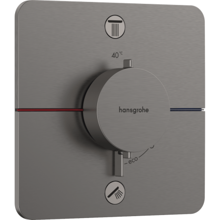 Sprchová a vanová baterie Hansgrohe ShowerSelect Comfort Q bez podomítkového tělesa kartáčovaný černý chrom 15586340