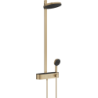 Sprchový systém Hansgrohe Pulsify S na stěnu s termostatickou baterií kartáčovaný bronz 24240140