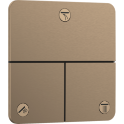 Ventil Hansgrohe ShowerSelect Comfort Q bez podomítkového tělesa kartáčovaný bronz 15587140