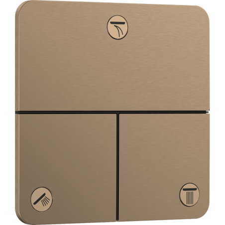 Ventil Hansgrohe ShowerSelect Comfort Q bez podomítkového tělesa kartáčovaný bronz 15587140