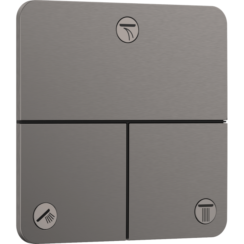 Ventil Hansgrohe ShowerSelect Comfort Q bez podomítkového tělesa kartáčovaný černý chrom 15587340