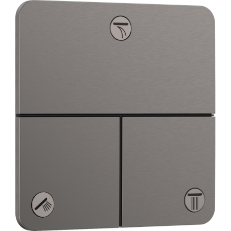 Ventil Hansgrohe ShowerSelect Comfort Q bez podomítkového tělesa kartáčovaný černý chrom 15587340